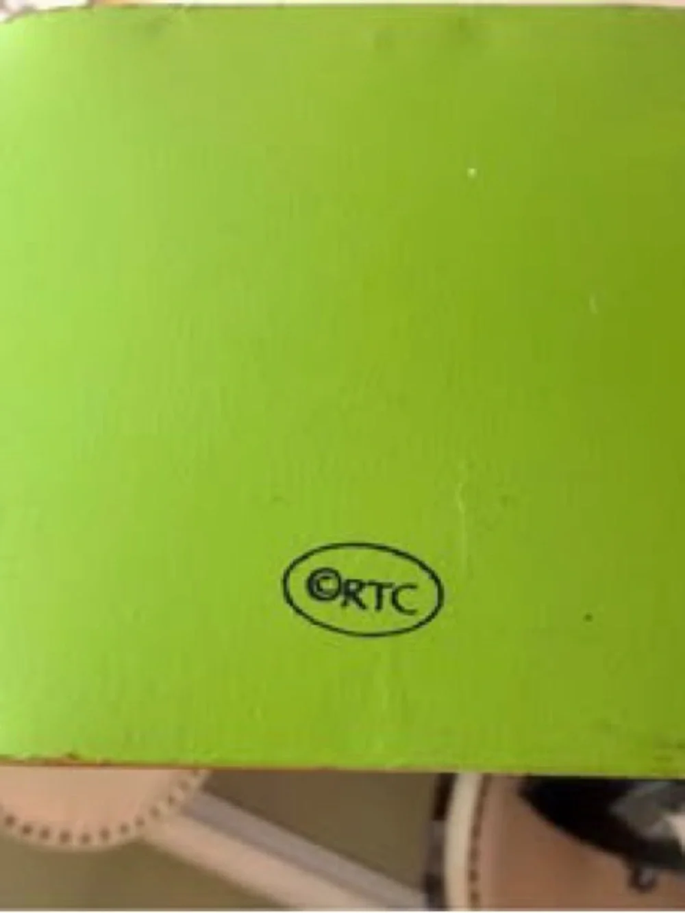Metal Red and Lime Green Decorative Sleigh